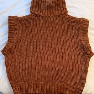 Zara Warm Brown Turtleneck Sweater